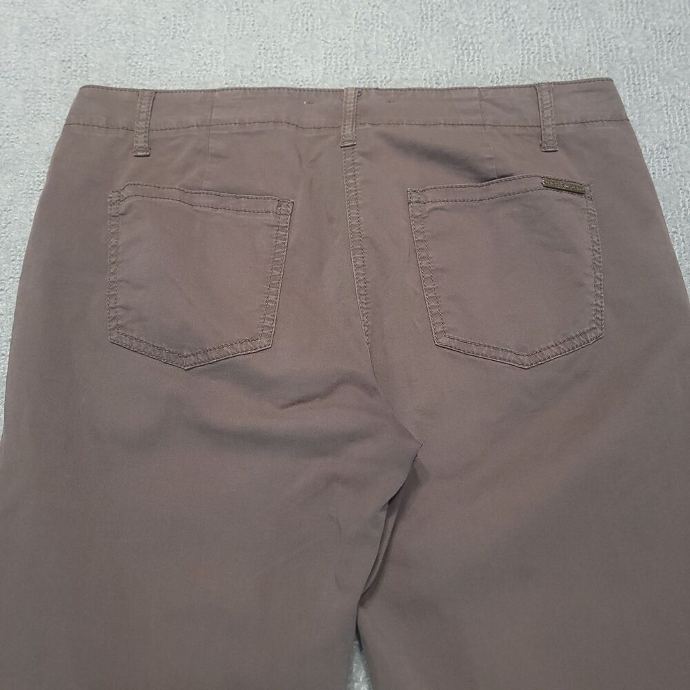Michael Kors Womens 4 (30x30) Pants Ankle Zip Low Rise Brown Stretch Trousers - Picture 4 of 13